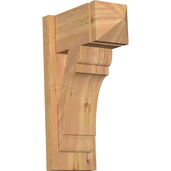 Ekena Millwork Olympic Arts & Crafts Smooth Outlooker, Western Red Cedar, 7 1/2"W x 14"D x 22"H OUT08X14X22OLY03SWR - main
